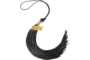 LHOCM 2024 Tassel Graduation, Graduation Cap Tassel 2024 Tassels for Graduation Cap 2024 Graduation Hat Decoration Tassel with The 2024 Year Gold Charm Black