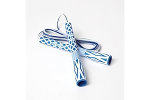 KSY JUMP ROPE Skipping Jump Rope for Fitness Workout - Light Weight, Adjustable, Tangle Free, Excellent line control for Cardio Boxing, CrossFit, Training Exercise All Ages and Gender ( Special Luxury, KA-220, Made in Korea)