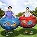 ArtCreativity Inflatable Body Bumper Set for Kids - Pack of 2 - Colorful Bump Ball Toys with Handles - Great Summer Game, Fun Birthday Party Activity, Gift Idea for Boys and Girls - Red and Blue