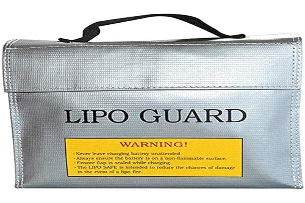 YUNIQUE GREEN-CLEAN-POWER - Fireproof Bag for Lipo Batteries | High Safety During Charging and Storage | Fire and Explosion Protection, Silver, 240x64x180 cm, Plastic