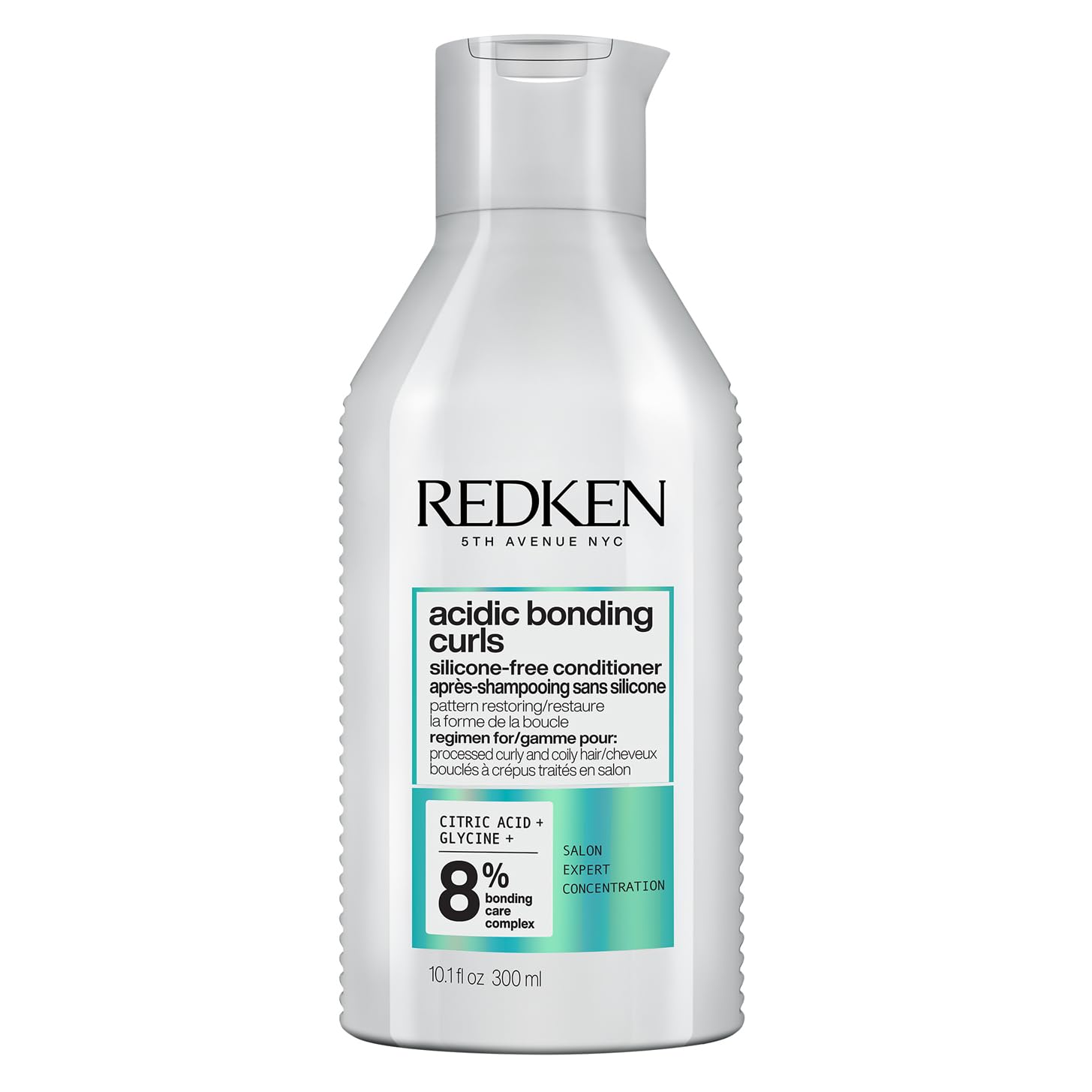 REDKEN Acidic Bonding Curls Conditioner for Damaged Curly & Coily Hair, Restore Curl Pattern, Sulphate-Free for a Gentle Cleanse, Silicone-Free for Lightweight Curls, 300ml