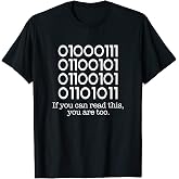 Computer Binary Code Programmer Funny Developer Geek T-Shirt