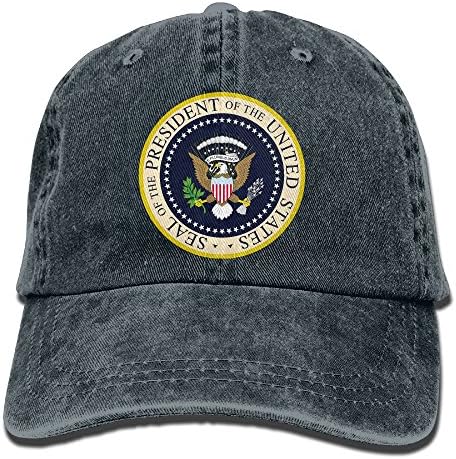 SDFS83 Seal-President-Of-The-United-States Adult Cowboy Hat Baseball Cap Adjustable Athletic Make Custom Latest Hat For Men and Women