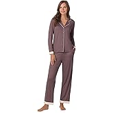 Anne Klein Womens Long Sleeve Button Down Pajama Top & Relaxed Pant Set - Soft Sweater Knit - Cozy Sleepwear & Loungewear PJs