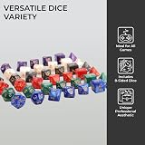 H&S 42 Pcs 7-Sided DND Dice Set 6 Colors Eco Acrylic D20 D6 D4 D8 D10 view 4