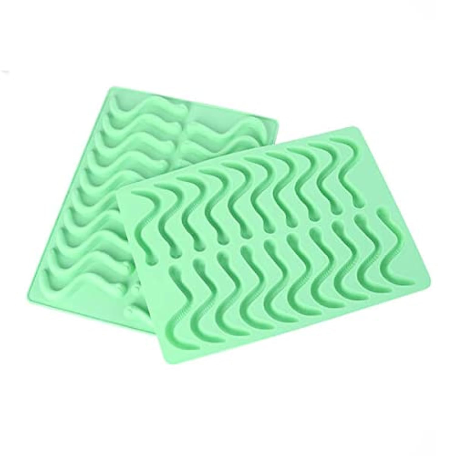 Wriggly Worm Set 2 Silicone Trays With Dropper 20Pc