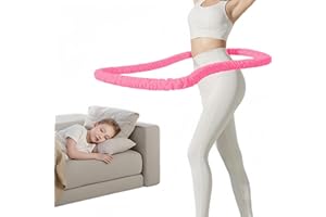 HNSYDZSW Infinity Hoop, Weighted Hula Hoop, Hula Hoops for Adults, Weighted Hula Hoops for Women - Spring Weighted Design Burns Fat,No Noise and No Meat Clipping