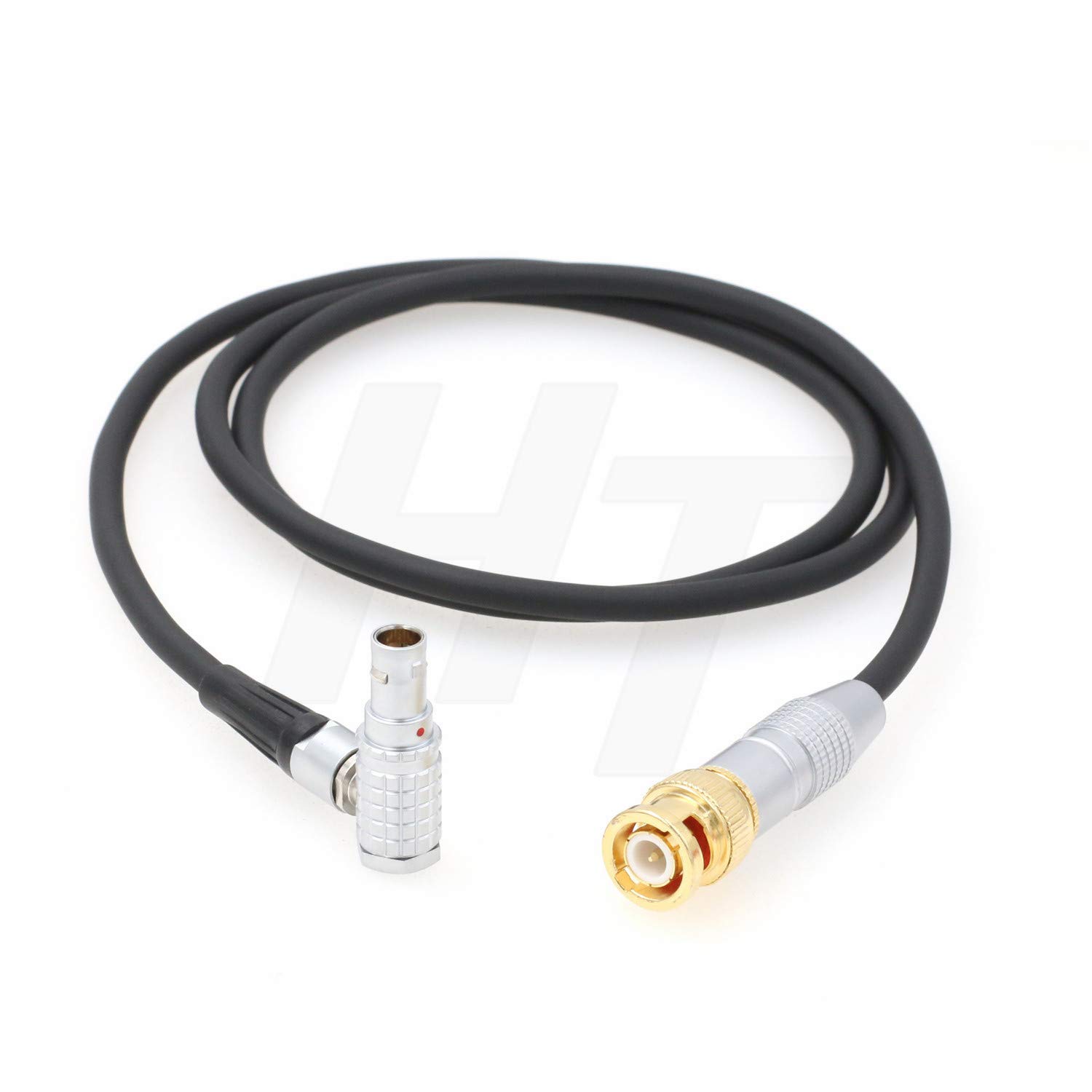HangTon Timecode Input Cable for RED V-RAPTOR 8K KOMODO 6K Camera BNC to Right Angle EXT 9 Pin — image 1