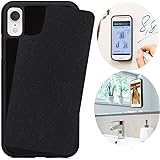 CloudValley Anti Gravity Case for iPhone XR (2018), Phone Cases Magical Nano Can Stick to Smooth Flat Surfaces - Black