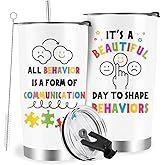 Farecnt Registered Behavior Technician Gift, RBT ABA Therapy BCBA Gifts, Behavior Therapist Gift, Behavior Analyst Autism Teacher Appreciation Gifts, Travel Coffee Mug Tumbler 20oz