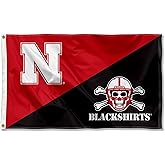 College Flags & Banners Co. Nebraska Cornhuskers Split Blackshirts Large Grommet Banner Flag