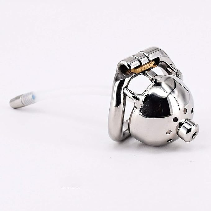 silicon viberate toy of Stealth Convenient Lock 1.3' Super Small Male Chastity Cage Metal Penis Locked in Chastity Belt Devic