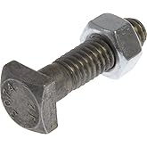 The Hillman Group 50211 Square Bolts with Nut, 8-Pack