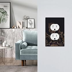 ShinyLuck Boho Line Flowers 1 Gang Electrical