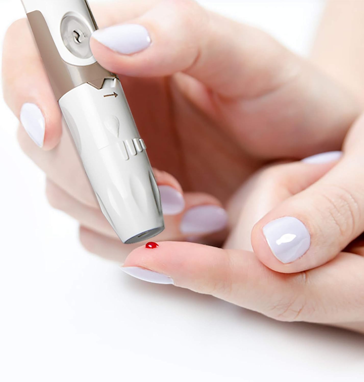 Blood Glucose Monitor Kit, ANKOVO Diabetes Testing Kit with Blood Glucose Meter, Control Solution, 100 Blood Test Strips, 100 Counts 30 Gauge Lancets and Carrying Case, Lancing Device, No Coding: Health & Personal Care