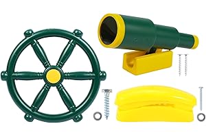 RedSwing Playground Accessories for Kids, Play Set Attachments with Pirate Ship Wheel, Telescope and Telephone for Outdoor Ba