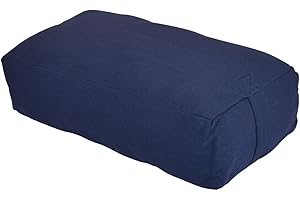 YogaAccessories MAXSupport Deluxe Rectangular Cotton Yoga Bolster