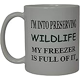 Rogue River Tactical Funny Hunting Coffee Mug Preserving Wildlife Novelty Cup Great Gift For Men Hunter Fishing Hunting