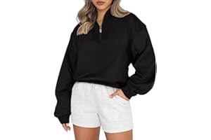 LASLULU Womens Half Zip Sweatshirts Fleece Cropped Long Sleeve Collar Pullover Crop Tops Sweater Fall Outfits Y2K Clothes
