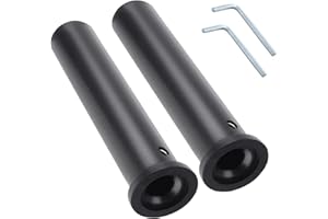 Lakkzoom Olympic Adapter Sleeve 8 inch(2PCS),Converts 1 inch Standard Weight Plate Posts to 2 inch Olympic Weight Plate Posts,Heavy Duty Nylon and Removable end Cap