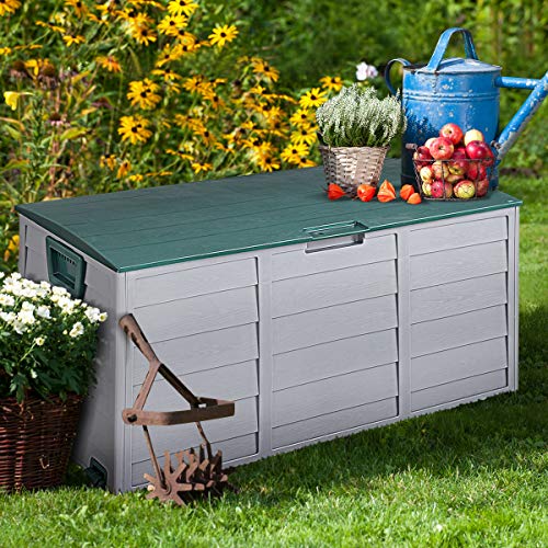 image for Giantex 44'' Deck Storage 79 Gallon Box Outdoor for Patio Garage Shed 