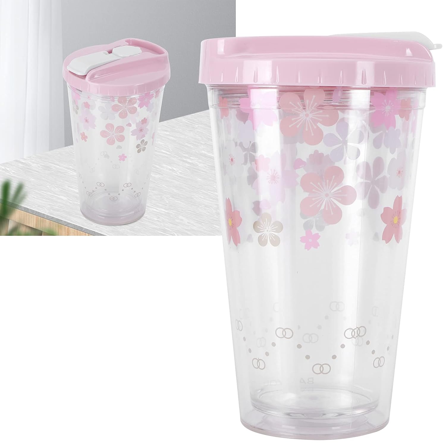 Cup, Straw Cup Convenient Environmentally Friendly with a Straw for