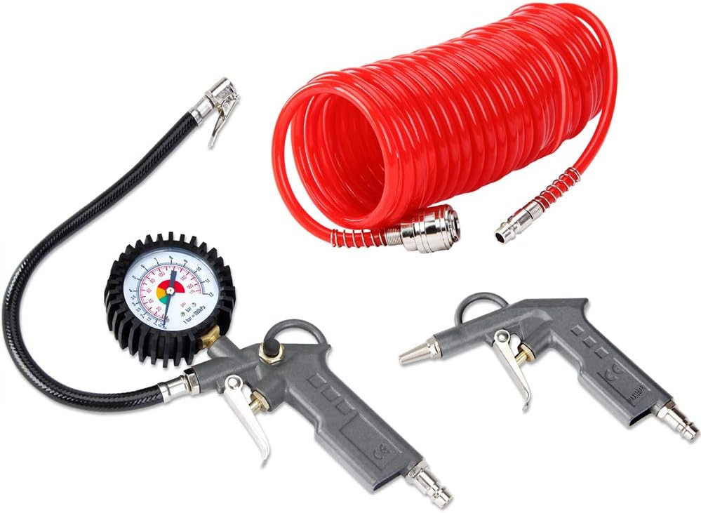 DEUBA® Compressed Air Tool 3pc Set, Red