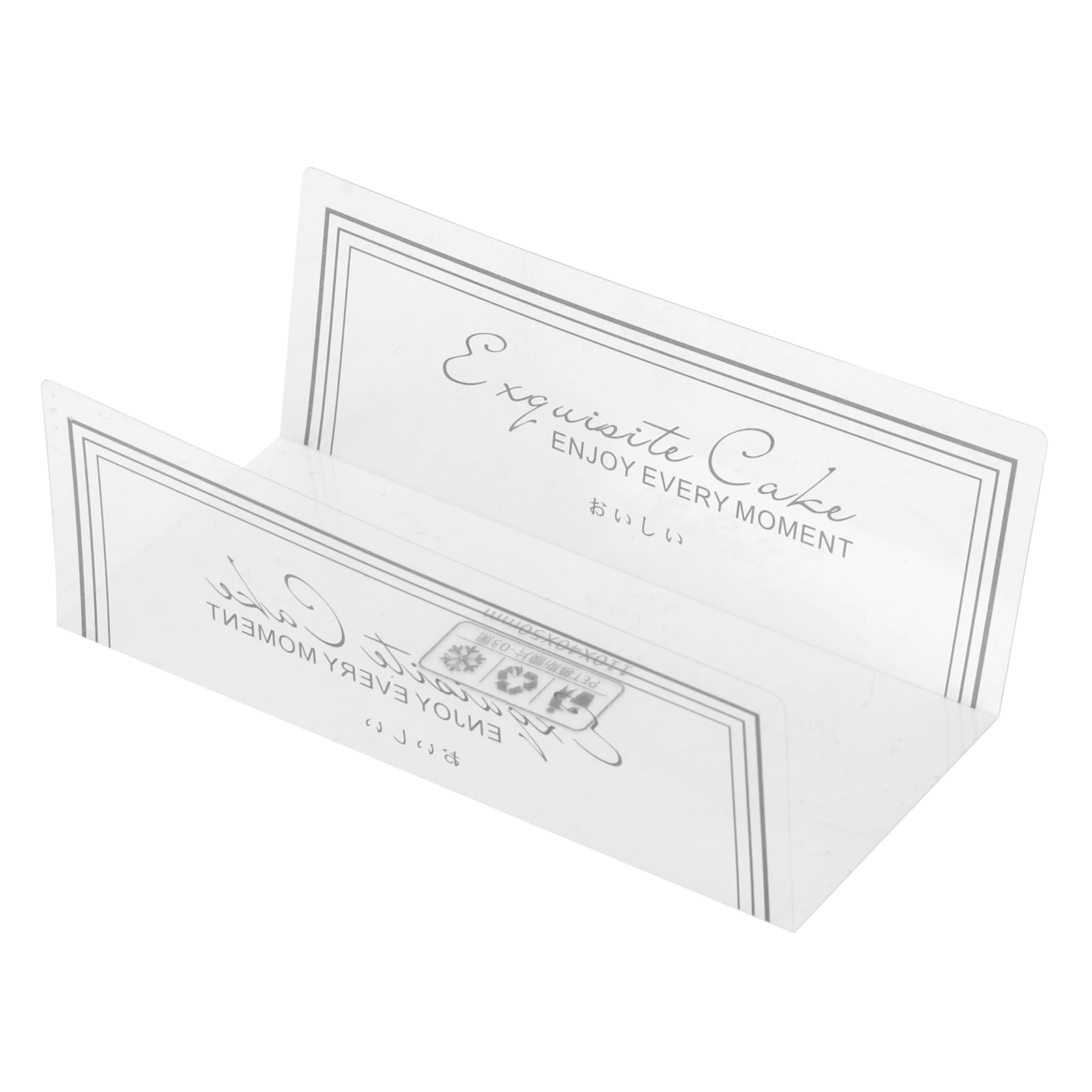 Photo 1 of 100Pcs Mousse Surrounding Edge,Transparent Rectangle Cake Collar Mousse Wrapping Tray Mousse Cake Surrounding Sheets Cake Surrounding Strips Cake Decor