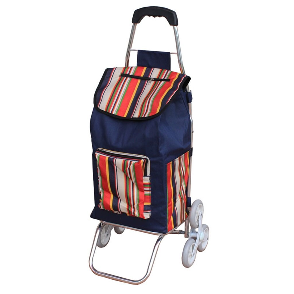 人気ショップが最安値挑戦 ショッピングカート 折りたたみショッピングカートハンドトラック6ラウンド階段を登るトロリー食料品店ショッピングトレーナー高齢者バッグ車ポータブルカート7色オプション35 Kg荷重 色 B B07fkp4696 B B Hermescolleges Ca