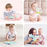 Vicloon Soft Toys Baby Bath Cloth Book 3D Animals Crinkle Tail Sensory Rabbit view 7