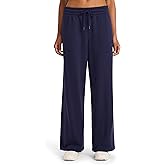 Reebok Womens Tonal Wide Leg Sweatpant, Standard Fit, 30” Inseam, Midweight Cotton-Poly Fabric
