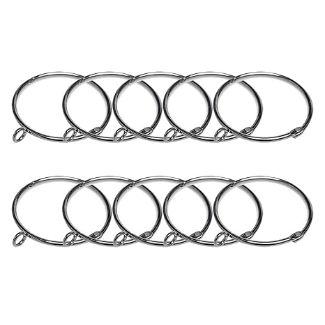 Buy Uxcell 10 Pack Metal Curtain 2 Inch Rings Snap Joint Circular