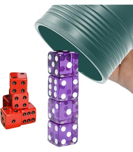 Amazon.com: Graduation Gift Dice Stacking Cup Set with 4 Pcs 19mm