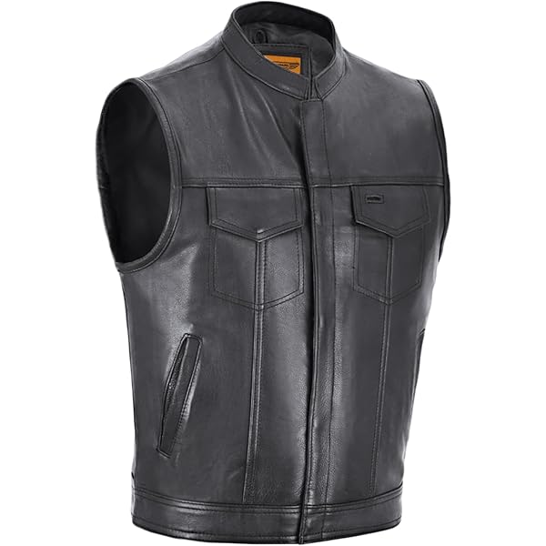 Amazon.com: EXCELSIOR INT Men's Club Style Leather Vest Style