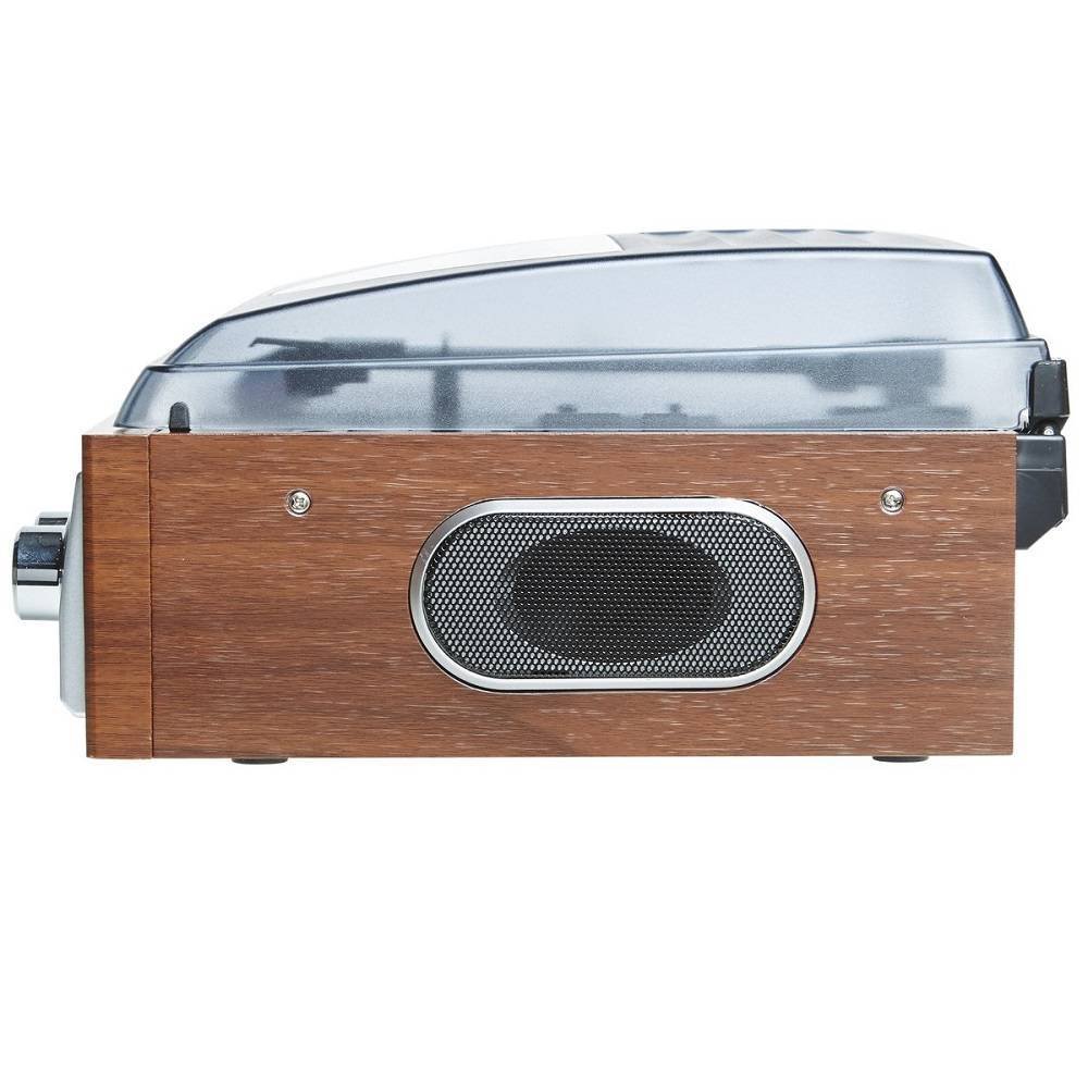 Soundmaster PLH Reproductor de vinilos AM FM estéreo  rpm color marrón
