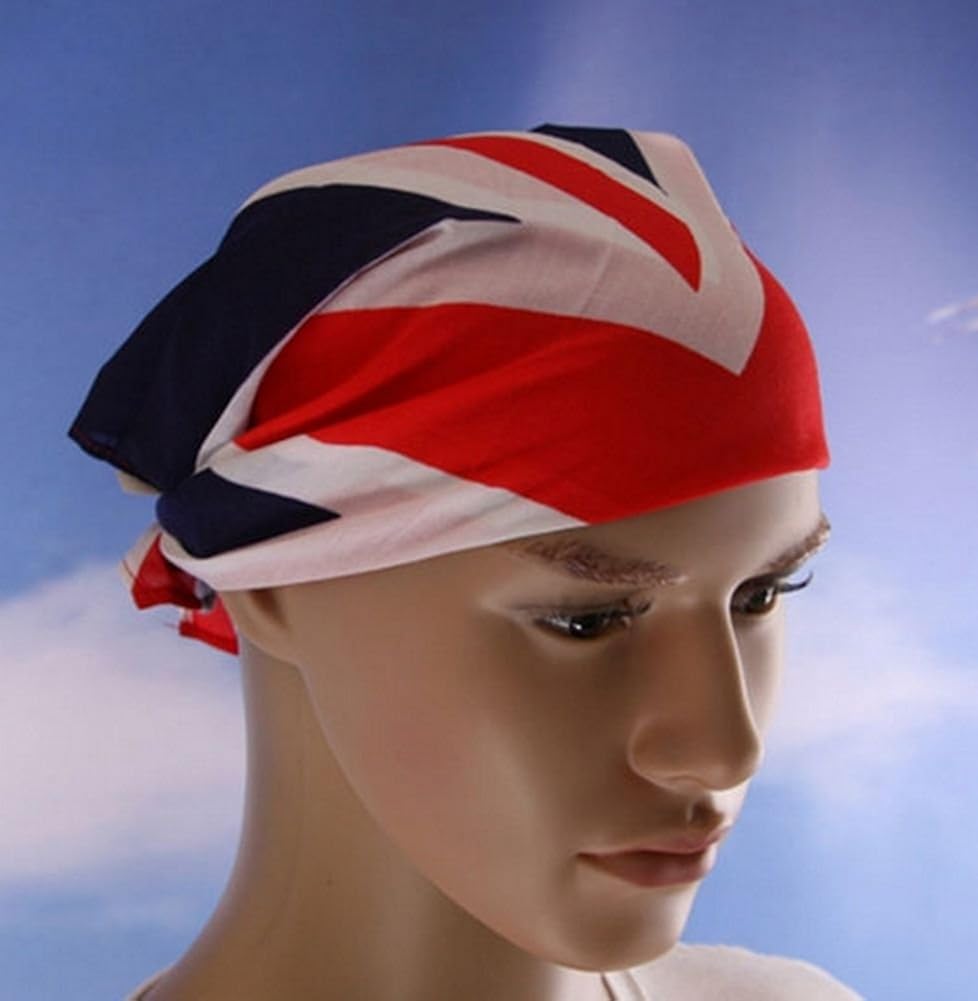 Printed Bandana Headband Scarf Patriotic Head Wrap for Men and Women