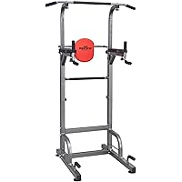 RELIFE REBUILD YOUR LIFE Power Tower Workout Dip Station for Home Gym Strength Training Fitness Equipment Newer Version