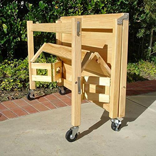 Oasis Concepts All Wood Flip and Fold Desk, Natural