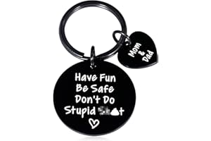 XPENMULBOJA Don't Do Stupid Sht Keychain Gift for Son Daughter Back to School Gifts for Teens Boys Girls from Mom Dad coming-of-age Gift for Him Her Christmas Funny Gifts