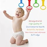 JoyPlus 6Pcs Baby Ring Pull Up Rings for Crib Stroller Walker Multi-Color view 5