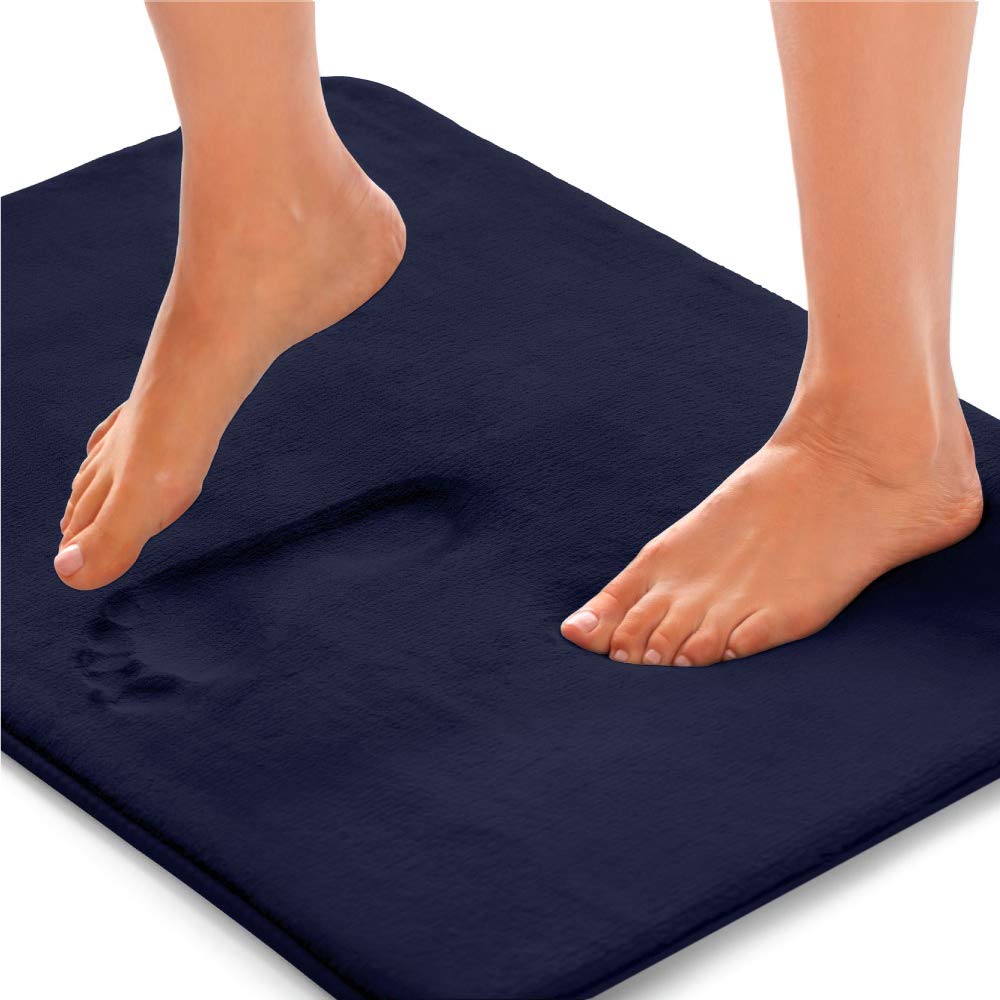 Gorilla Grip Original Thick Memory Foam Bath Rug, 60x24, Cushioned, Soft Floor Mats, Absorbent Premi