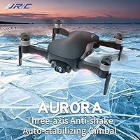 OUYAWEI JJRC X12 GPS Drone 5G WiFi FPV Brushless Motor 1080P HD Camera GPS Dual Mode Positioning Foldable RC Drone Quadcopter RTF Black