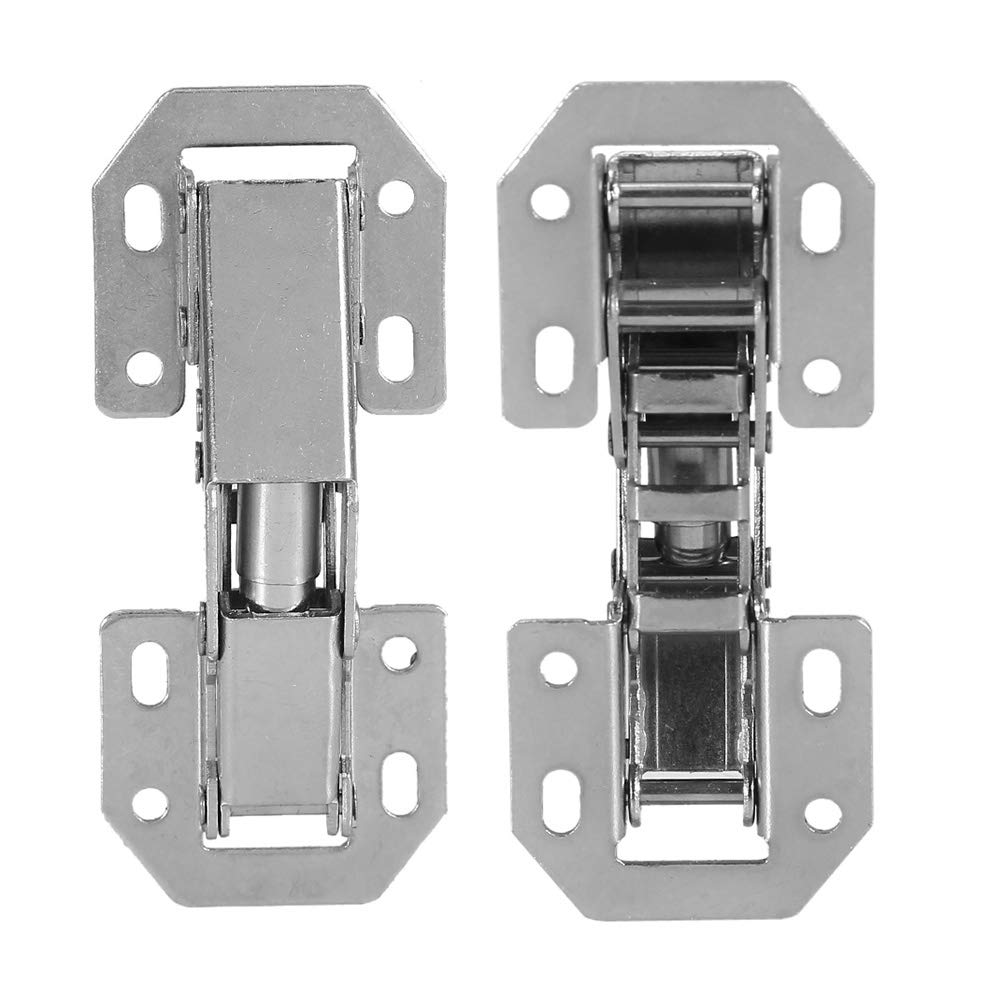 10 Pcs NoDrilling Hole Hinge 90 Degree 3 Inch Bridge Shaped