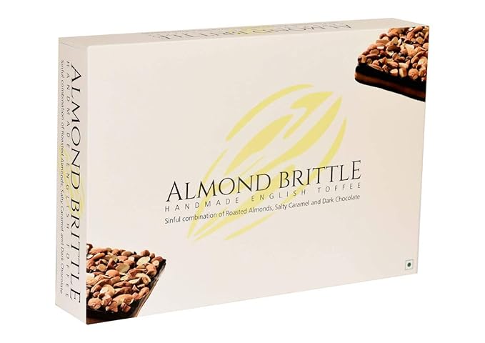 August Assortments Almond Brittle - Jumbo Gift Box - 24pcs Almond Brittle (420 GMS)