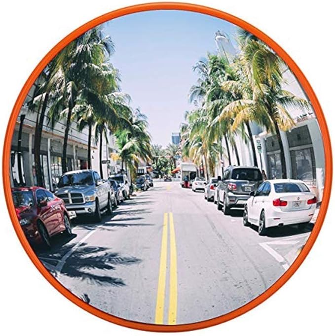 HOSHT Espejo Convexo de tráfico, Espejo de Seguridad para Esquina
