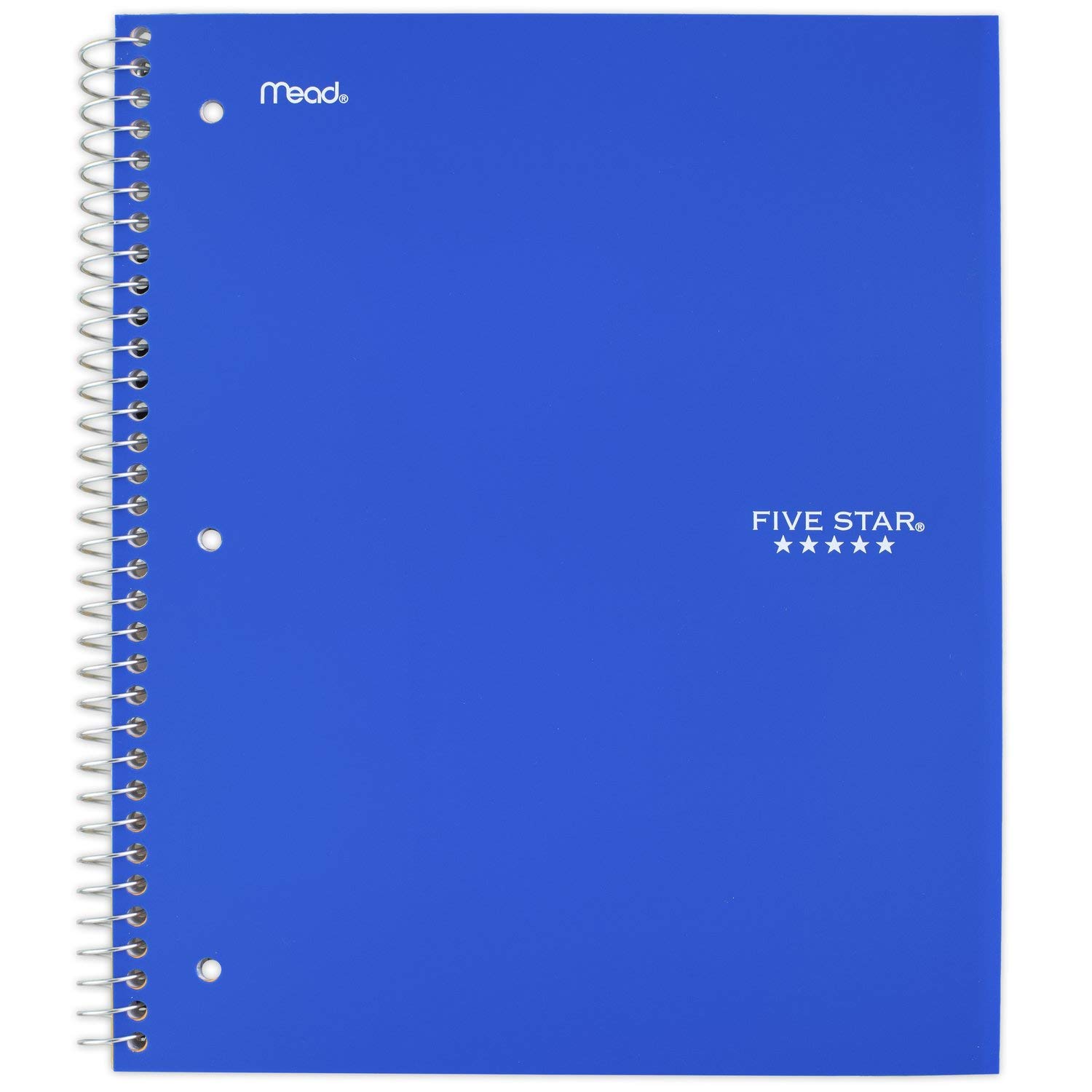 Five Star Wirebound Notebook, 1Subject, 100Count, Wide Rule, Royal