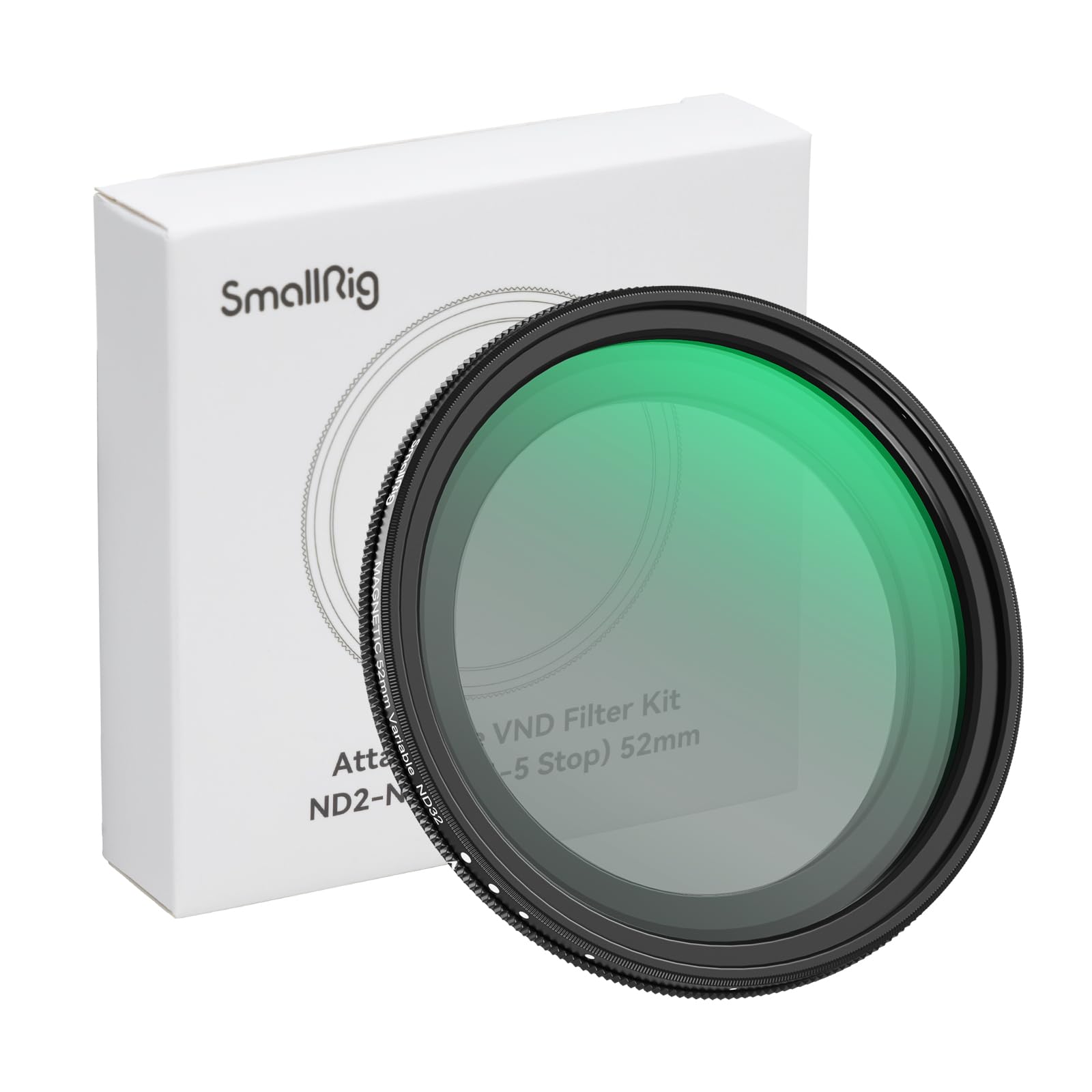 SMALLRIG 52mm Magnetic Variable ND Filter ND2-ND32 (1-5 Stops) No X Cross HD Optical Glass Waterproof Scratch Resistant Magnetic Adjustable Neutral Density Filter - 4215 — image 1