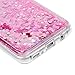 YOKIRIN Galaxy S8 Case, Clear Glitter Bling Sparkly Clear Liquid Cover Shockproof Flexible Silicone Cover Shiny Drop Protection Bumper Soft TPU Shell Protective Case for Samsung Galaxy S8, Pink