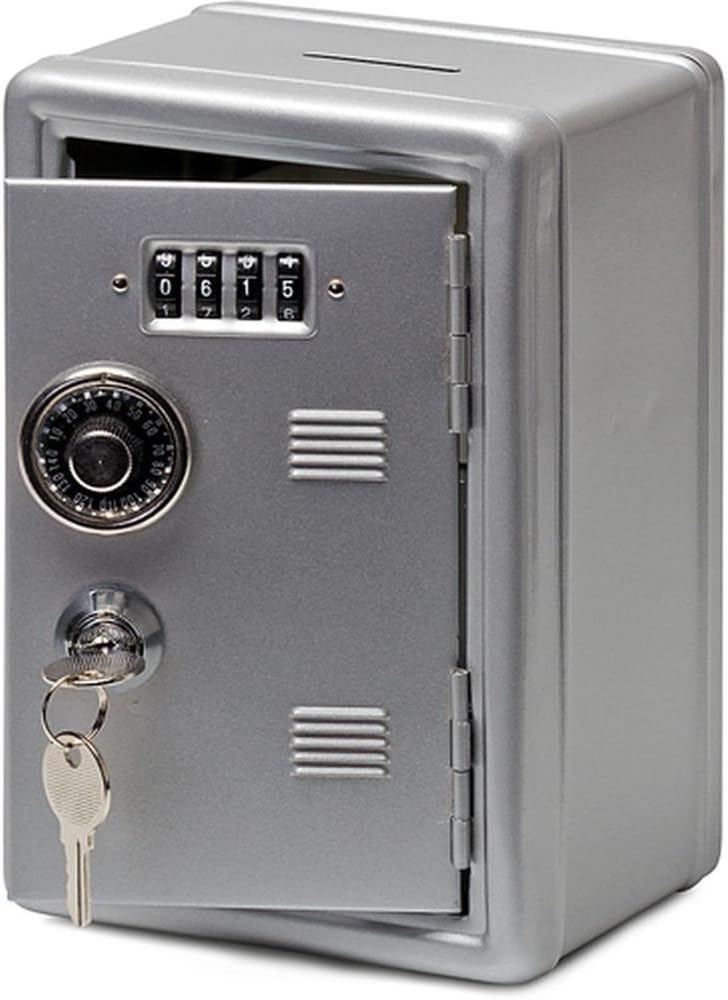 Mysunshine Metal Locker Bank Savings Safe Combination Cabinet Cash Money Saver Storage Box