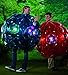 Red Bright Lights BBOP Buddy Bumper Ball Confetti Filled Motion Activated LEDs Inflatable Body Soccer Suit Durable PVC Vinyl 36'' Diam